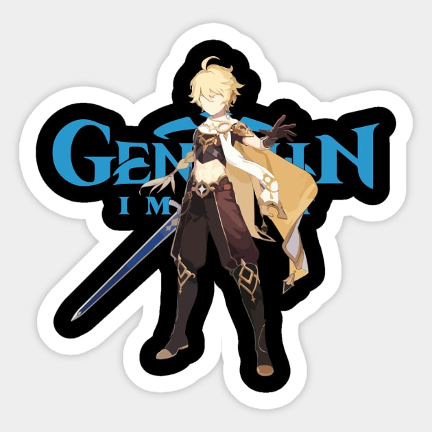 Genshin Impact Aether Sticker by Rendigart